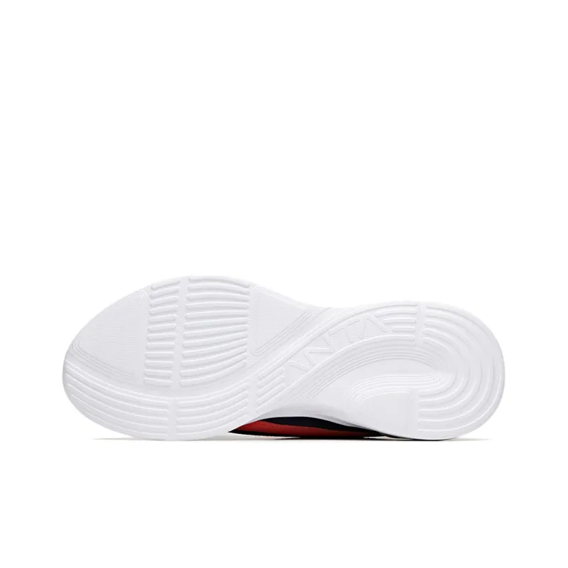 Anta Running Collection Cushioned Slip-Resistant Abrasion-Resistant Breathable Low-Top Running Shoes Men's White Black-4
