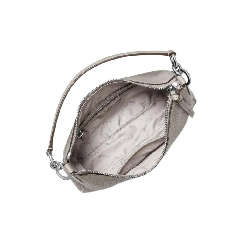 MICHAEL KORS MK Kelsey Leather Crescent Bag Handbag Shoulder Bag Small Size Women's Gray-1