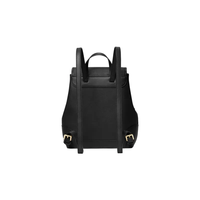 MICHAEL KORS Harrison Cross Stitch Leather Backpack Medium Size Unisex Black-1