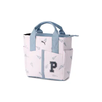 PUMA Polyester Tote Bag Shopping Bag Shoulder Bag Handbag Regular Unisex Pink White