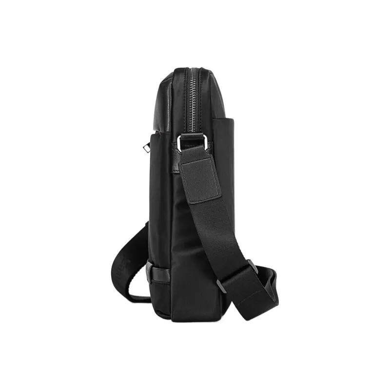 SAMSONITE Cow Leather With Fabric Briefcase, Shoulder Bag, Crossbody Bag Medium Size Men's Black-2
