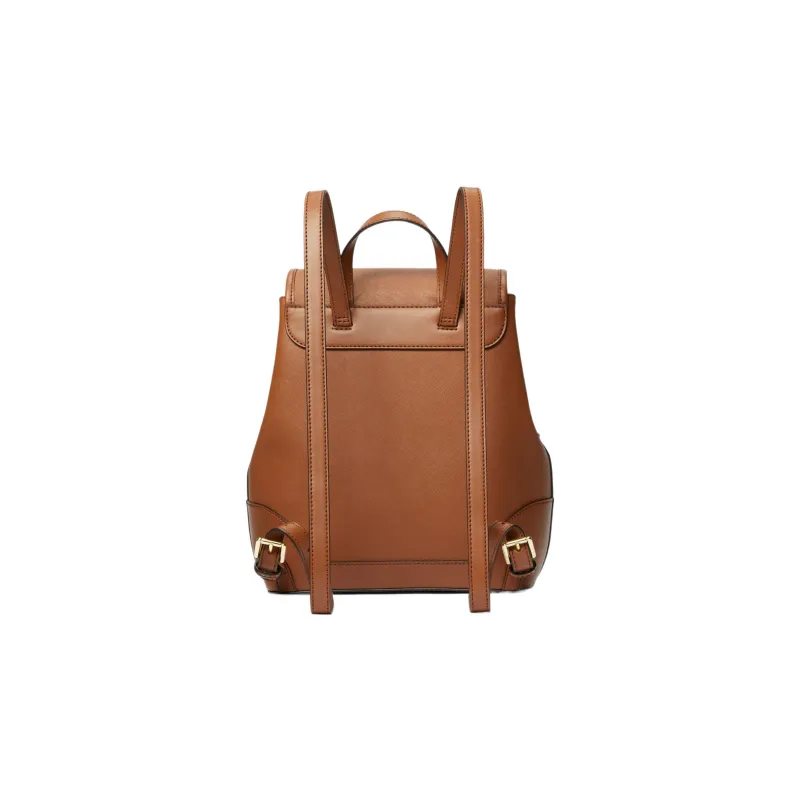 MICHAEL KORS Harrison Cross Stitch Leather Backpack Medium Size Unisex Brown-1
