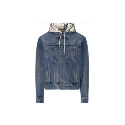 CELINE Denim Jackets Men Blue