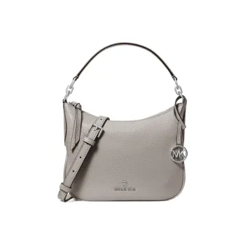MICHAEL KORS MK Kelsey Leather Crescent Bag Handbag Shoulder Bag Small Size Women's Gray