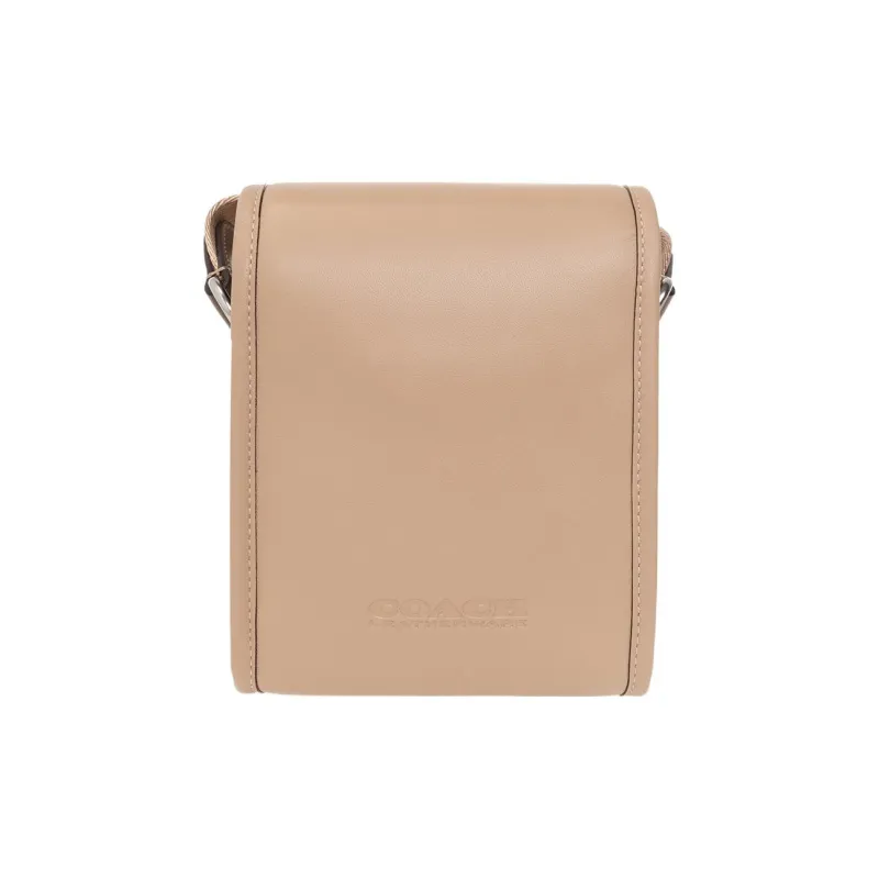 COACH Charter Calfskin Shoulder Bag, Crossbody Bag Mini Men's Brown-2