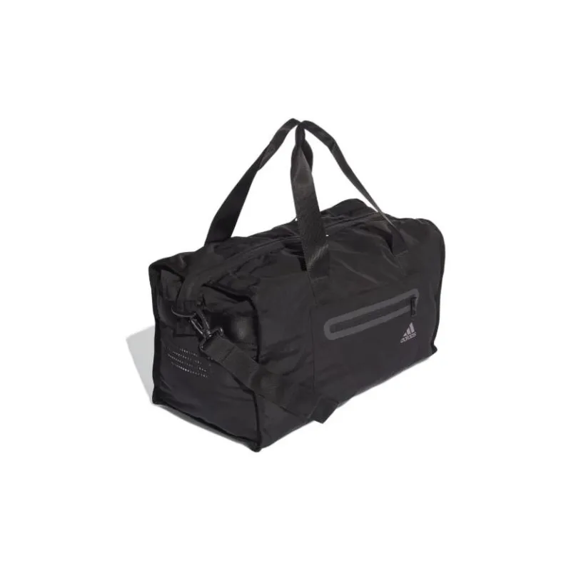 Adidas Polyester Shoulder Bag Crossbody Bag Handbag Large Size Unisex Black-1