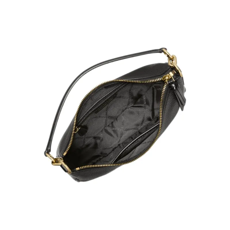 MICHAEL KORS MK Kelsey Litchi Grain Leather Portable Crossbody Bag Shoulder Bag Women's Black-1