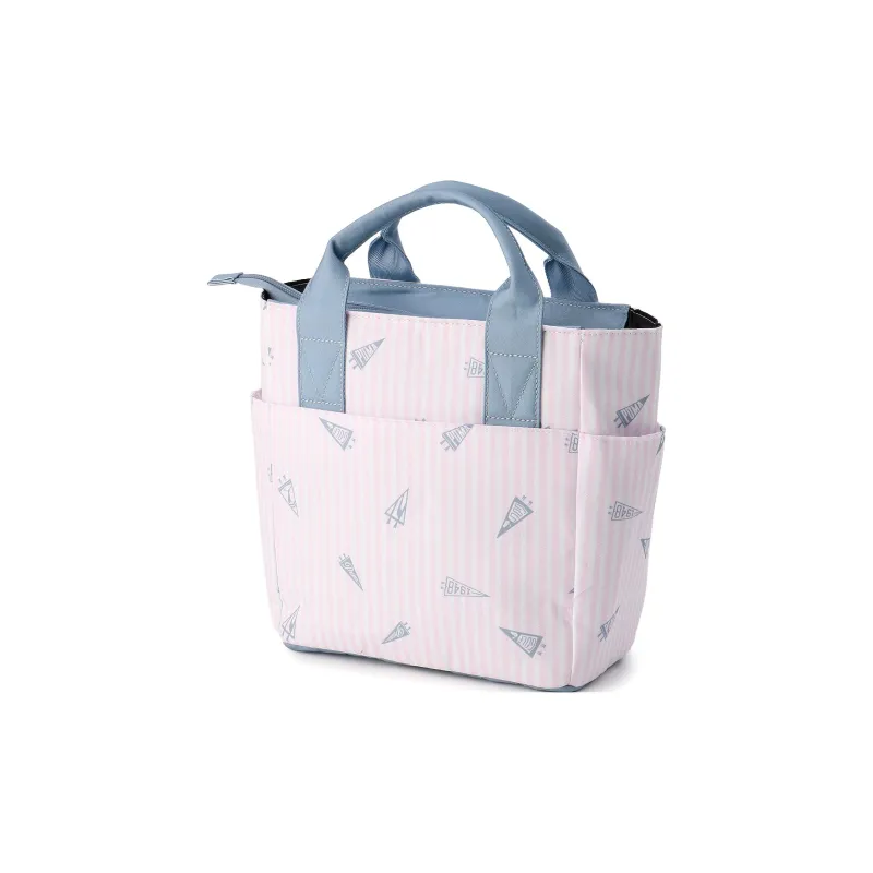 PUMA Polyester Tote Bag Shopping Bag Shoulder Bag Handbag Regular Unisex Pink White-1
