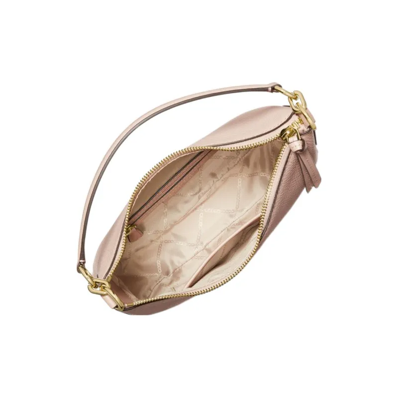 MICHAEL KORS MK Kelsey Litchi Grain Leather Crossbody Bag Shoulder Bag Small Size Women's Pink-1