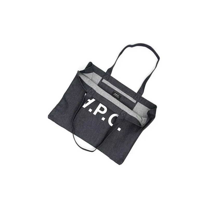 A.P.C . Daniela Denim Shopping Tote Bag-2