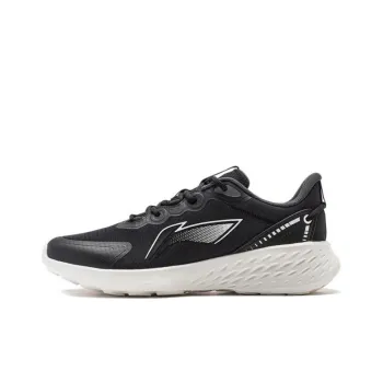 LiNing Soft Anti Slip Wear Resistant Low Top Running Shoes Men's Black