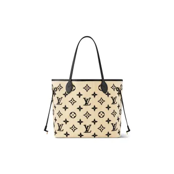 LOUIS VUITTON Neverfull Mm Black/Beige