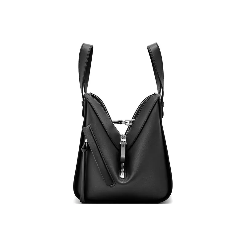 LOEWE Hammock Cow Leather Shoulder Bag, Crossbody Bag, Handbag Regular Women's Black-1