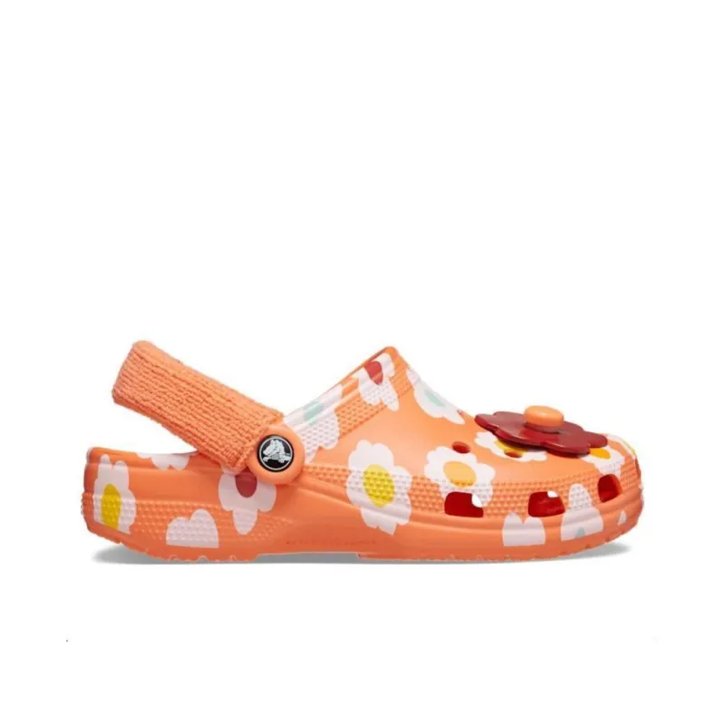 Crocs Classic Terry Cloth Clogs 'Orange'-1