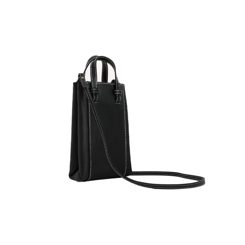 Furla Miastella Cow Leather Shoulder Bag, Crossbody Bag, Handbag Trumpets Women's Black-2