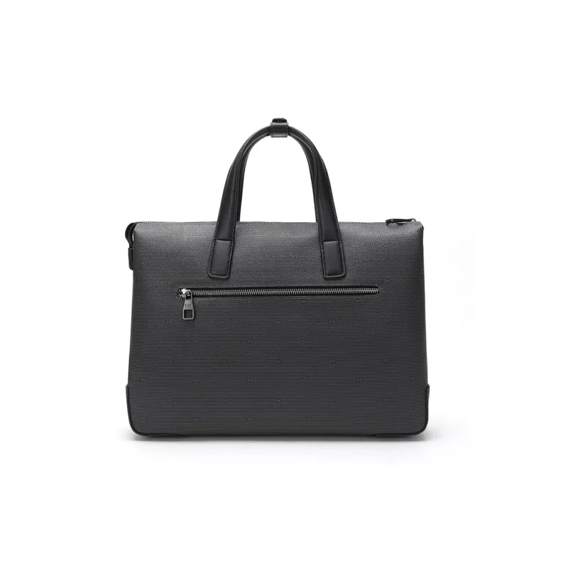 ELLE HOMME PVC Synthetic Leather Artificial Leather Handbags Briefcases Regular Men's Solid Color-1
