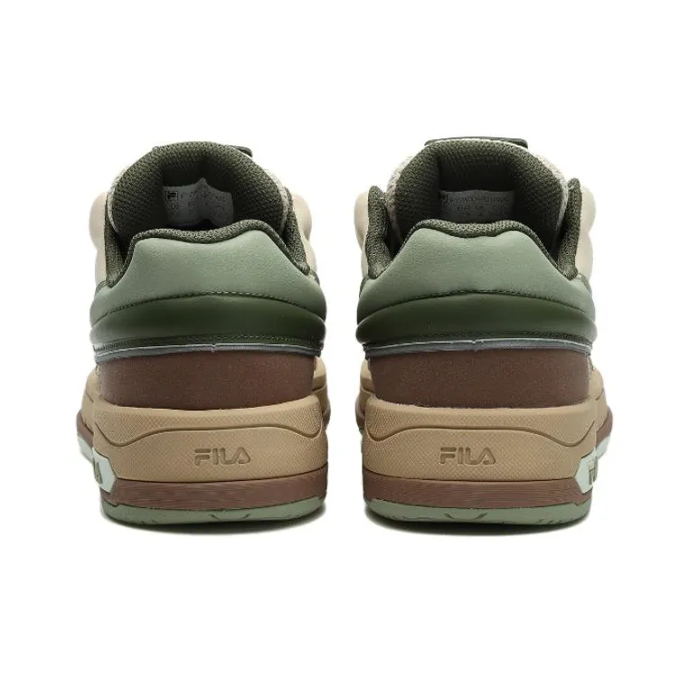 FILA MIX Slip Resistant Cushioning Low Top Skateboard Shoes Women's Marsh Green-3