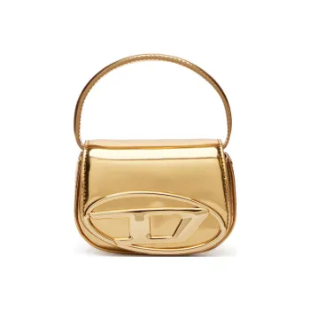DIESEL Cow Leather 1DR Bag, Handbag, Shoulder Bag Mini Women's Gold