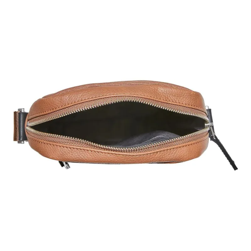 Timberland Full Grain Leather Shoulder Bag Crossbody Bag Small Size Men's Light Brown-2