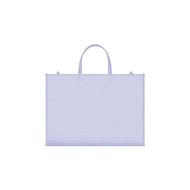 GIVENCHY Coated Canvas Tote Bag Shopping Bag Shoulder Bag Crossbody Bag Handbag Medium Size Women's Light Purple-2