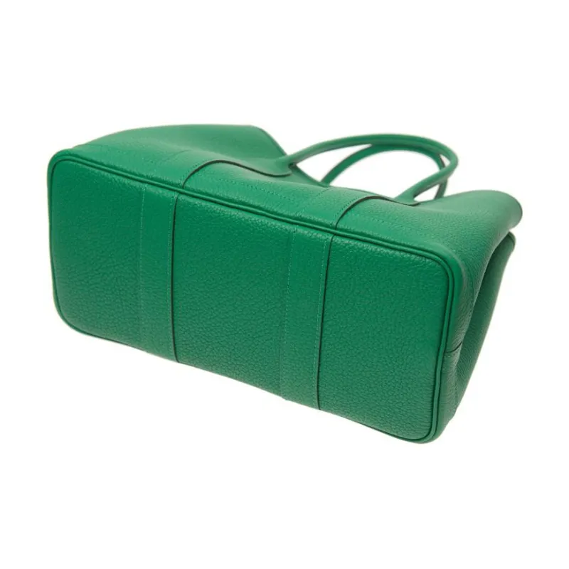 HERMES Garden Party Negonda Calfskin Garden Handbag Women's 6W Menthe Mint Green-3