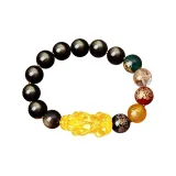 Five Gods of Wealth Chinese Auspicious Animal Beaded Bracelet