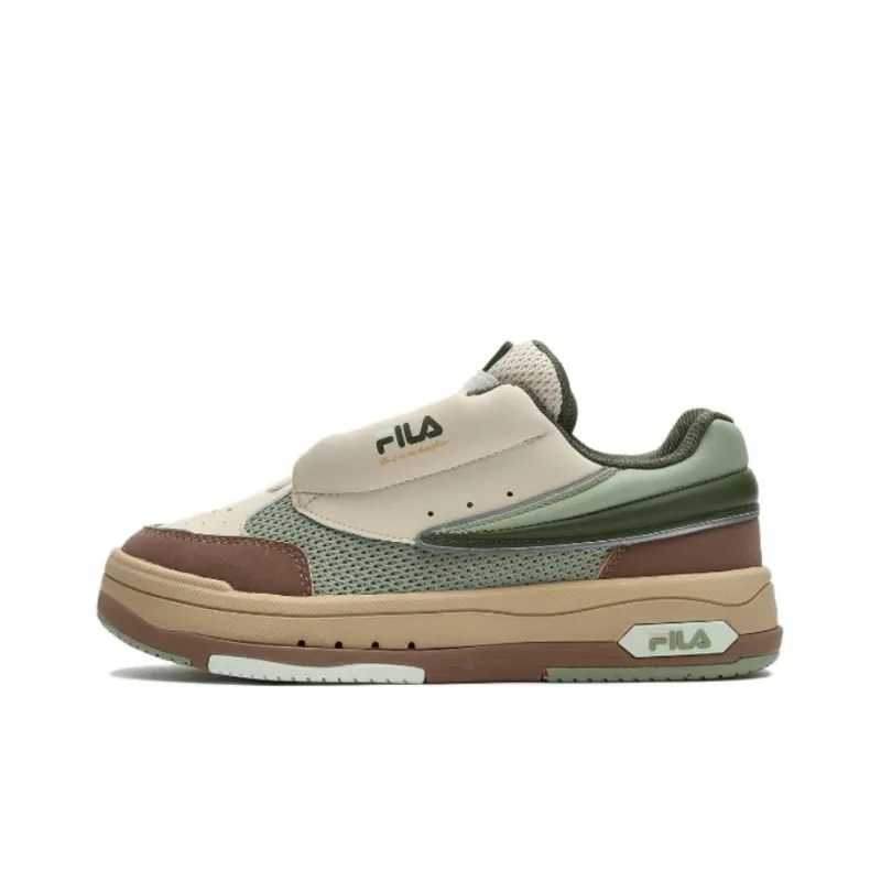 FILA MIX Slip Resistant Cushioning Low Top Skateboard Shoes Women's Marsh Green-0