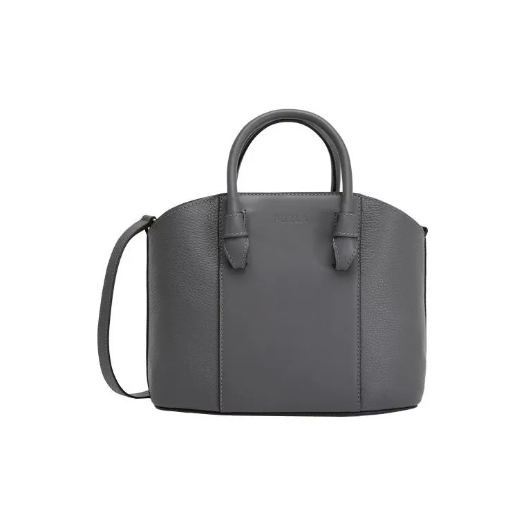 Furla Miastella Cow Leather Tote Bag, Shopping Bag, Handbag Medium Size Women's Gray-0