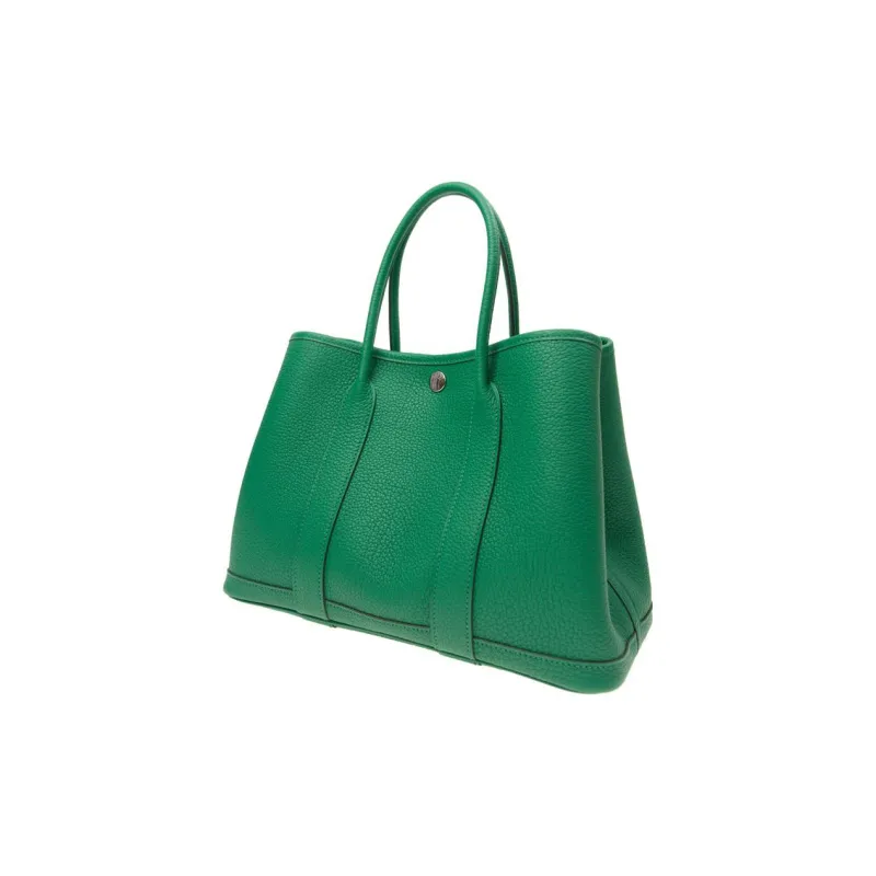 HERMES Garden Party Negonda Calfskin Garden Handbag Women's 6W Menthe Mint Green-2