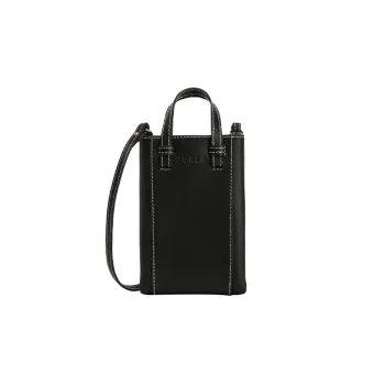 Furla Miastella Cow Leather Shoulder Bag, Crossbody Bag, Handbag Trumpets Women's Black