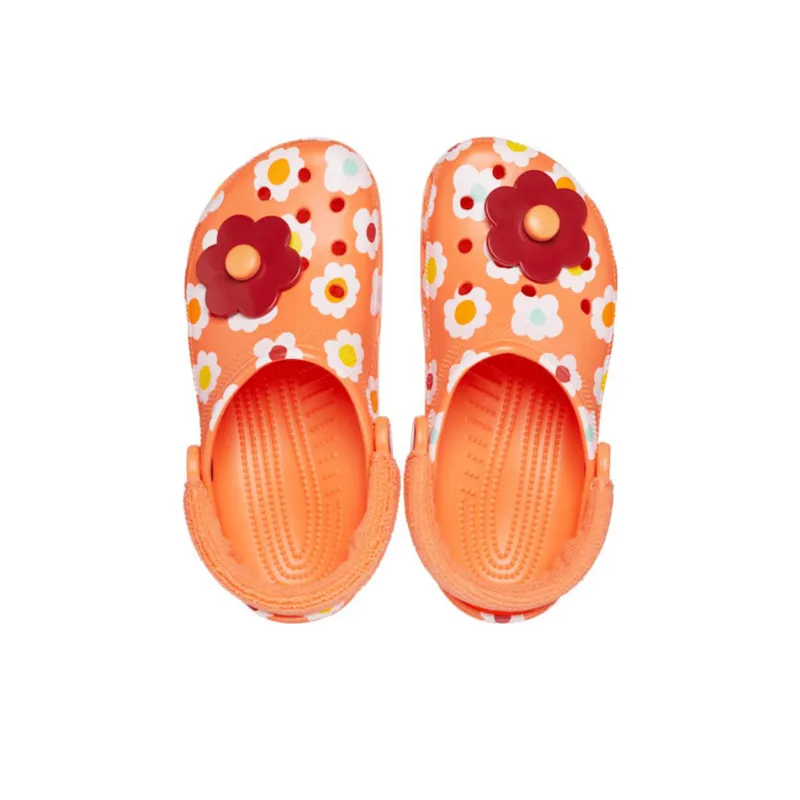 Crocs Classic Terry Cloth Clogs 'Orange'-4