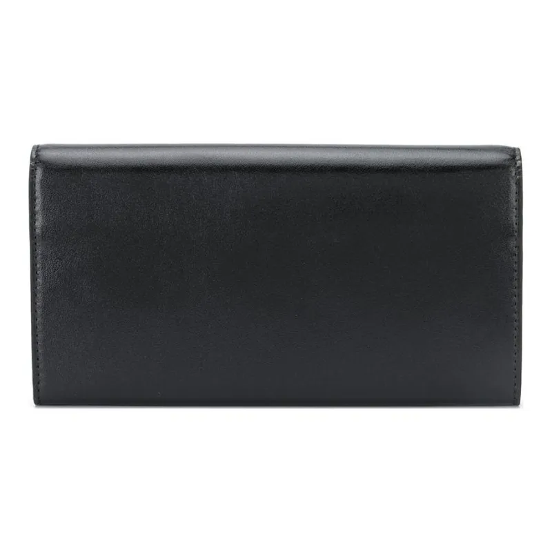 OFF-WHITE Leather Coin Purses Wallets Women's Black-2
