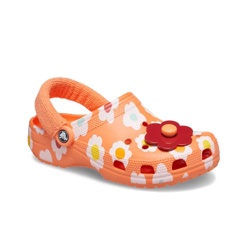 Crocs Classic Terry Cloth Clogs 'Orange'-2