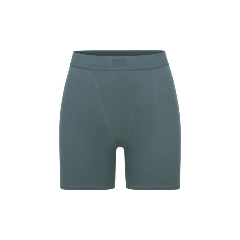 SKIMS Boyfriend Boxer Underpants Women's KYANITE/Blue Crystal Stone-0