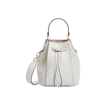 Furla Miastella Cow Leather Bucket Bag Handbag Shoulder Bag Crossbody Bag Mini Women's White
