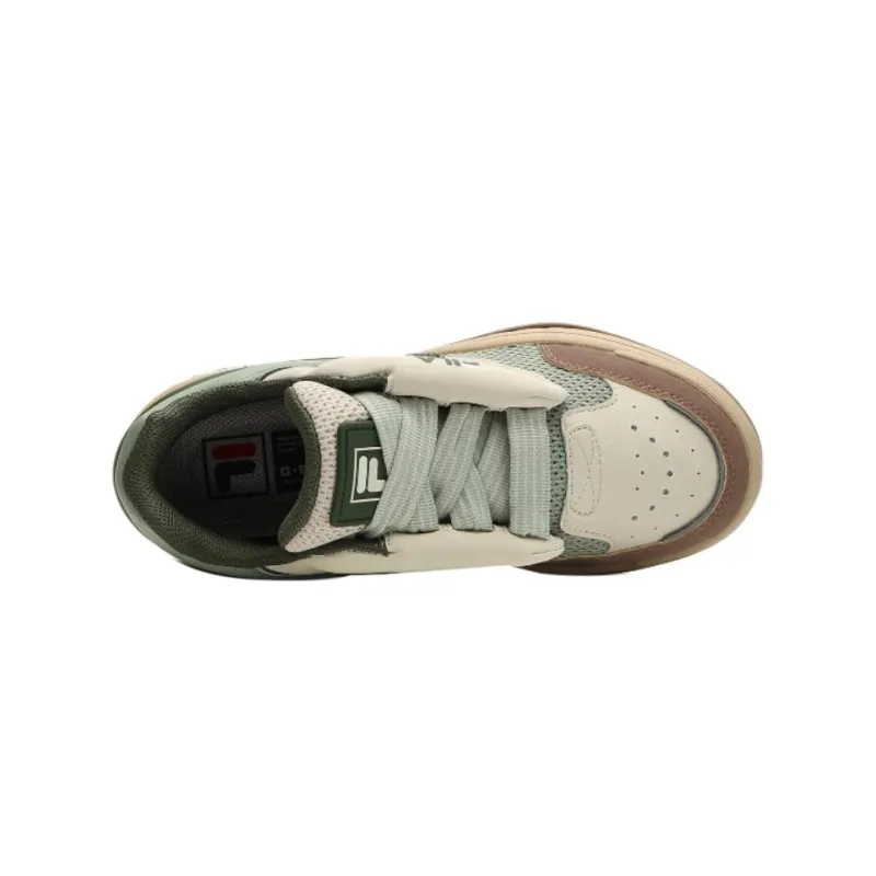 FILA MIX Slip Resistant Cushioning Low Top Skateboard Shoes Women's Marsh Green-4