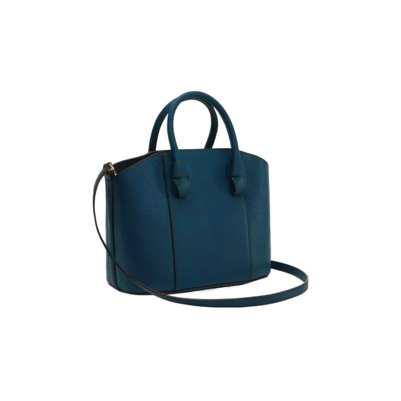 Furla Miastella Cow Leather Tote Bag Shopping Bag Handbag Women's Marine Blue-1