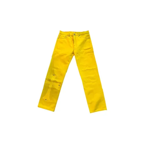 Chrome Hearts Jeans Women's Yellow