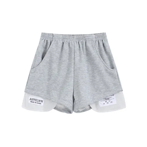 MINCOCROSEPEPPAR Casual Shorts Women's Gray