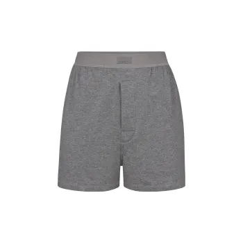 SKIMS BOYFRIEND LOOSE BOXER Casual Shorts Women's Dark Heather Grey/Dark Gray