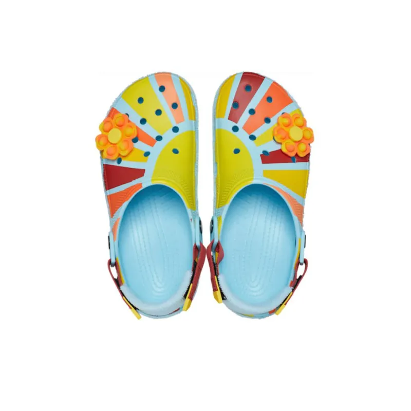 Crocs Classic Adjustable Clog Zen Garden Terry Cloth-4