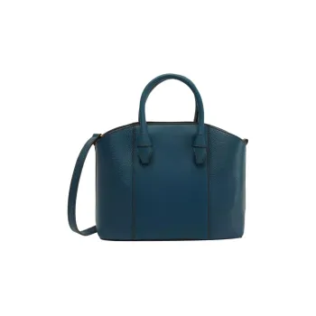 Furla Miastella Cow Leather Tote Bag Shopping Bag Handbag Women's Marine Blue