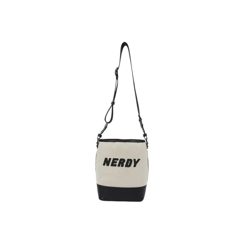 NERDY Fabric Bucket Bag Shoulder Bag Women's Light Brown-0