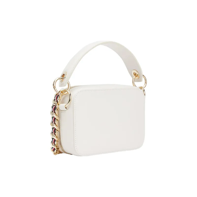 Tommy Hilfiger PU Polyurethane Camera Bag Handbag Shoulder Bag Small Size Women's White-1