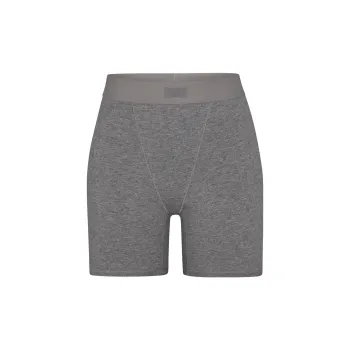 SKIMS BOYFRIEND BOXER Underpants Women's DARK HEATHER GREY/Dark Gray