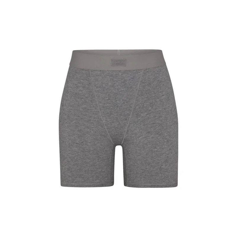 SKIMS BOYFRIEND BOXER Underpants Women's DARK HEATHER GREY/Dark Gray-0
