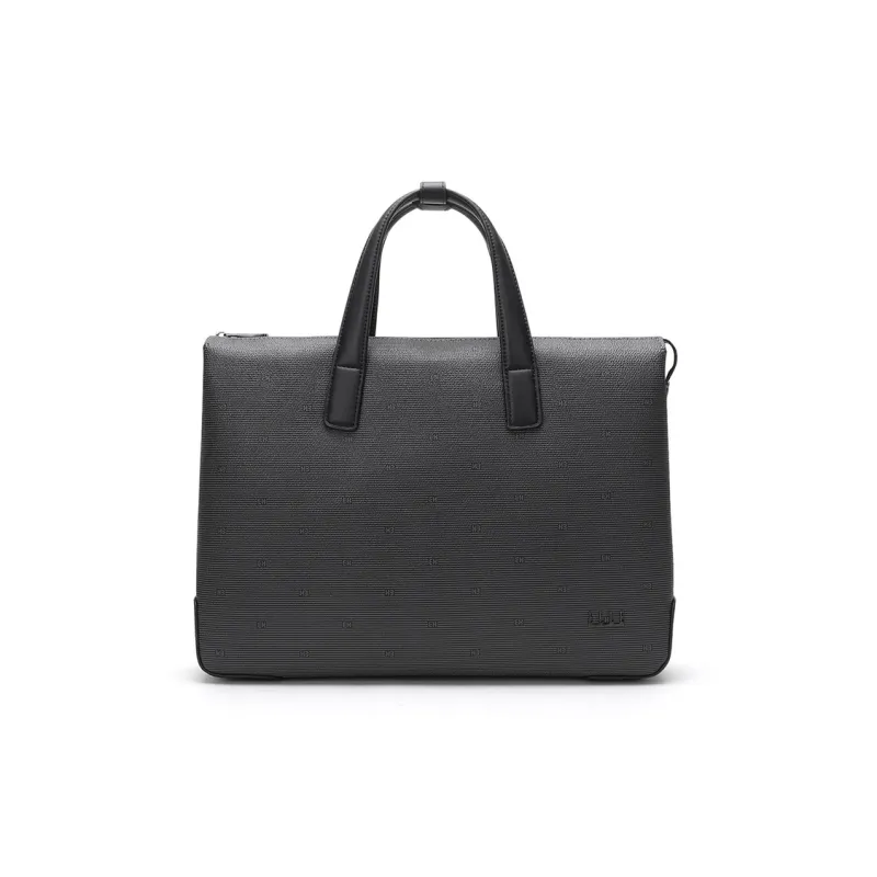 ELLE HOMME PVC Synthetic Leather Artificial Leather Handbags Briefcases Regular Men's Solid Color-0