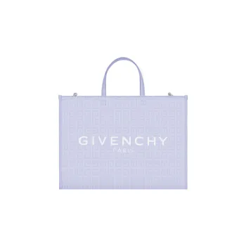 GIVENCHY Coated Canvas Tote Bag Shopping Bag Shoulder Bag Crossbody Bag Handbag Medium Size Women's Light Purple