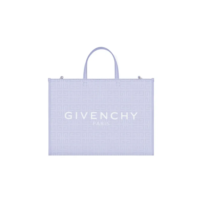 GIVENCHY Coated Canvas Tote Bag Shopping Bag Shoulder Bag Crossbody Bag Handbag Medium Size Women's Light Purple-0