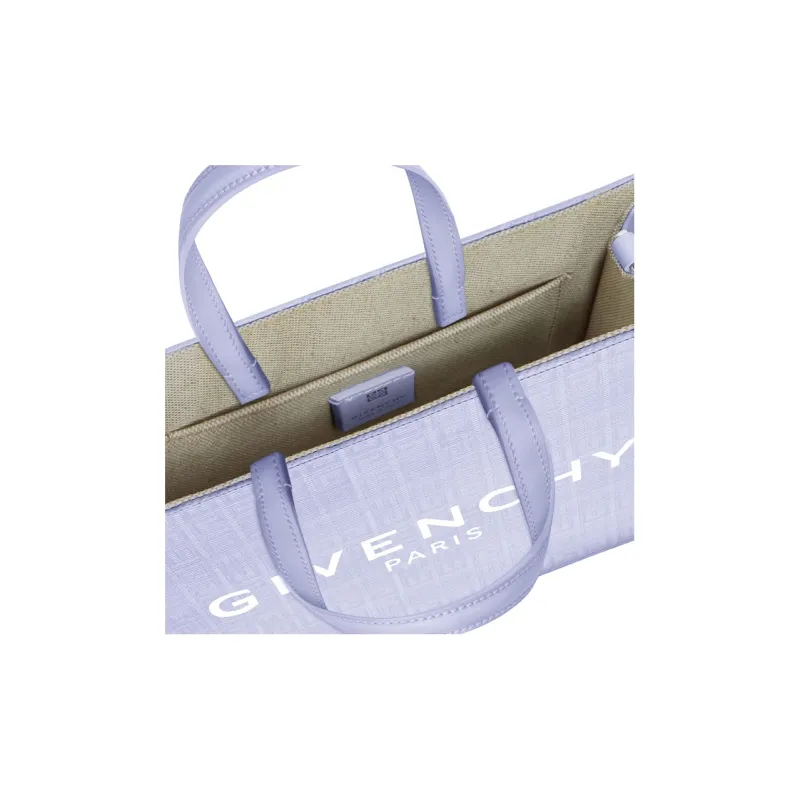 GIVENCHY Coated Canvas Tote Bag Shopping Bag Shoulder Bag Crossbody Bag Handbag Medium Size Women's Light Purple-4